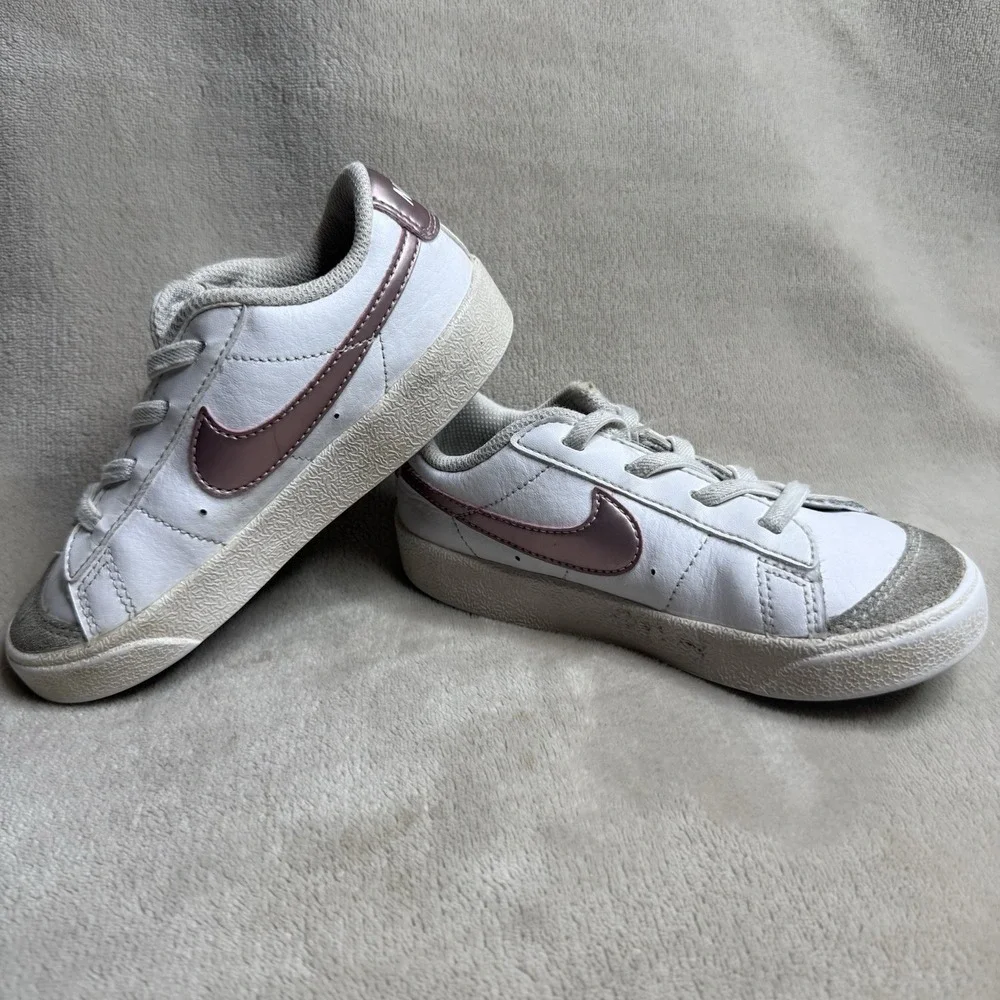 Nike Blazer Low 77 Toddler Shoes White‎ Pink Glaze Size 10C